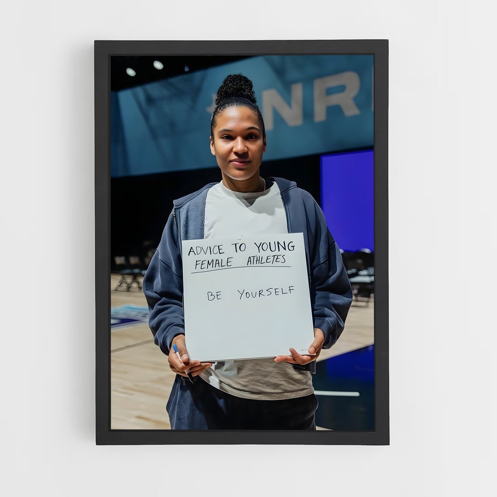 Poster Be Yourself – affiche Basketball (vue 2)